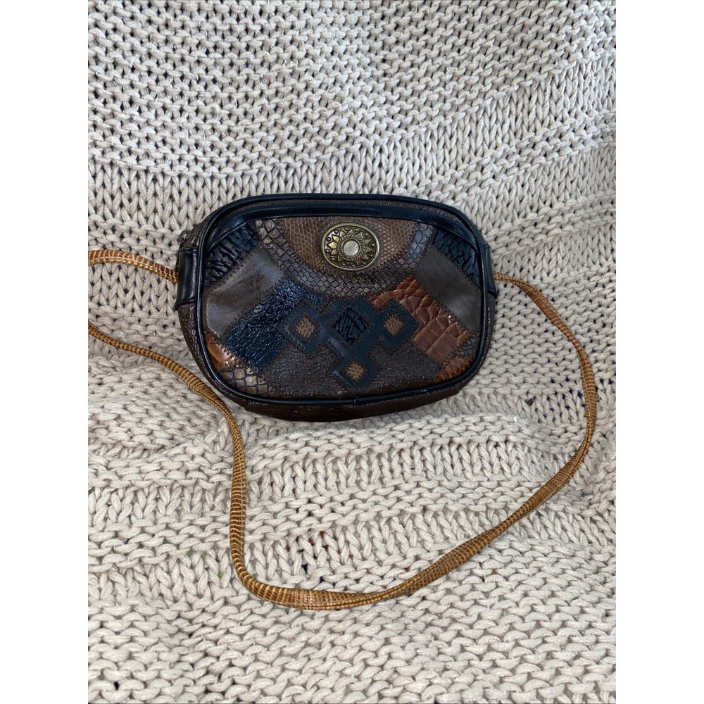 Small Vintage Gitano Pachwork Shoulder Bag Purse Western Boho